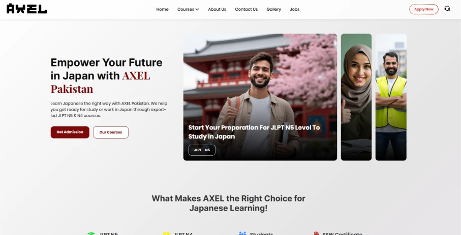 APJTC Educational Website - Web Development Project